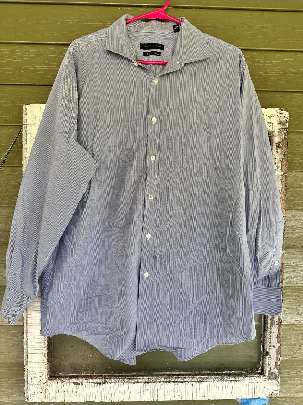 Tommy Hilfiger Light Blue Men's Long-Sleeve Dress Shirt